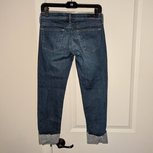 AG Adriano Goldschmied Stevie Low-Rise Cuff Crop Capri Ambit Wash Jeans Pants 2 - Picture 6 of 10